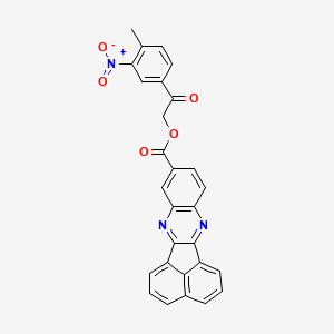 molecular formula C28H17N3O5 B4664974 2-(4-methyl-3-nitrophenyl)-2-oxoethyl acenaphtho[1,2-b]quinoxaline-9-carboxylate 