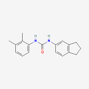 molecular formula C18H20N2O B4665010 N-(2,3-dihydro-1H-inden-5-yl)-N'-(2,3-dimethylphenyl)urea 