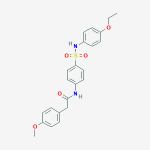molecular formula C23H24N2O5S B466502 N-{4-[(4-ethoxyphenyl)sulfamoyl]phenyl}-2-(4-methoxyphenyl)acetamide CAS No. 433318-47-9