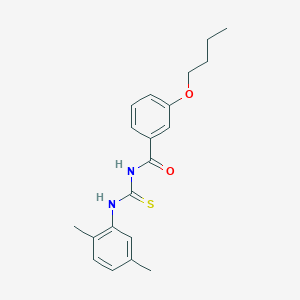 molecular formula C20H24N2O2S B4665021 3-butoxy-N-{[(2,5-dimethylphenyl)amino]carbonothioyl}benzamide 