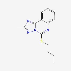 molecular formula C14H16N4S B4665025 5-(butylthio)-2-methyl[1,2,4]triazolo[1,5-c]quinazoline 