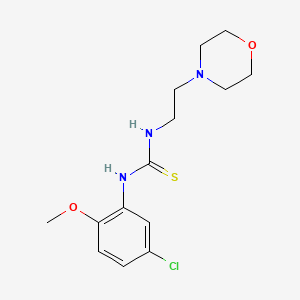 molecular formula C14H20ClN3O2S B4665056 N-(5-chloro-2-methoxyphenyl)-N'-[2-(4-morpholinyl)ethyl]thiourea 