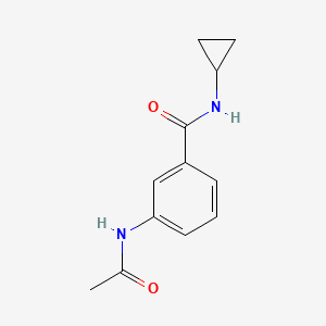 molecular formula C12H14N2O2 B4665155 3-(acetylamino)-N-cyclopropylbenzamide 