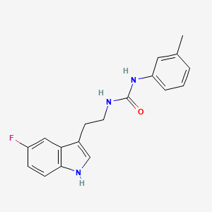 molecular formula C18H18FN3O B4665177 N-[2-(5-fluoro-1H-indol-3-yl)ethyl]-N'-(3-methylphenyl)urea 