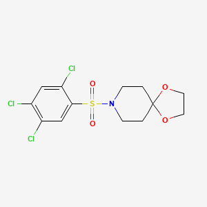molecular formula C13H14Cl3NO4S B4665205 8-[(2,4,5-trichlorophenyl)sulfonyl]-1,4-dioxa-8-azaspiro[4.5]decane CAS No. 669709-50-6