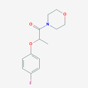 molecular formula C13H16FNO3 B4665217 4-[2-(4-fluorophenoxy)propanoyl]morpholine 