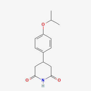 molecular formula C14H17NO3 B4665245 4-(4-isopropoxyphenyl)-2,6-piperidinedione 