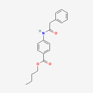 molecular formula C19H21NO3 B4665271 butyl 4-[(phenylacetyl)amino]benzoate 