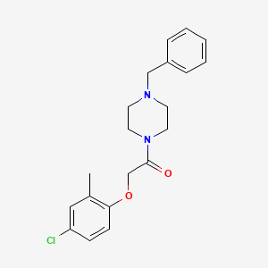 molecular formula C20H23ClN2O2 B4665324 1-benzyl-4-[(4-chloro-2-methylphenoxy)acetyl]piperazine 
