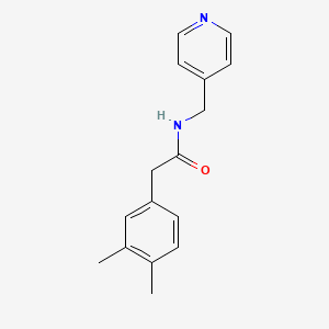 molecular formula C16H18N2O B4665331 2-(3,4-dimethylphenyl)-N-(4-pyridinylmethyl)acetamide 