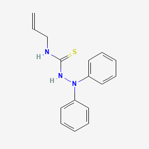 molecular formula C16H17N3S B4665348 N-allyl-2,2-diphenylhydrazinecarbothioamide 