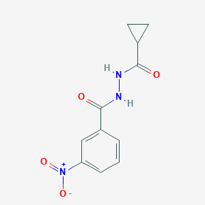 molecular formula C11H11N3O4 B466535 N'-{3-nitrobenzoyl}cyclopropanecarbohydrazide CAS No. 458554-61-5