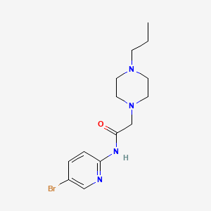 N-(5-bromo-2-pyridinyl)-2-(4-propyl-1-piperazinyl)acetamide