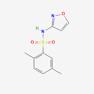 molecular formula C11H12N2O3S B4665466 N-3-isoxazolyl-2,5-dimethylbenzenesulfonamide 