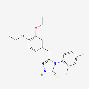 5-(3,4-diethoxybenzyl)-4-(2,4-difluorophenyl)-4H-1,2,4-triazole-3-thiol