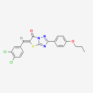 molecular formula C20H15Cl2N3O2S B4665488 5-(3,4-dichlorobenzylidene)-2-(4-propoxyphenyl)[1,3]thiazolo[3,2-b][1,2,4]triazol-6(5H)-one 