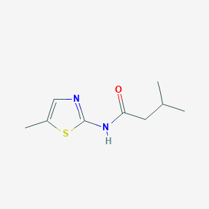molecular formula C9H14N2OS B4665554 3-methyl-N-(5-methyl-1,3-thiazol-2-yl)butanamide 