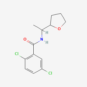 molecular formula C13H15Cl2NO2 B4665583 2,5-dichloro-N-[1-(tetrahydro-2-furanyl)ethyl]benzamide 
