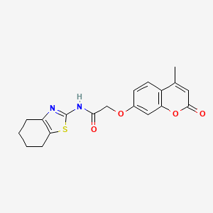 2-[(4-methyl-2-oxo-2H-chromen-7-yl)oxy]-N-(4,5,6,7-tetrahydro-1,3-benzothiazol-2-yl)acetamide