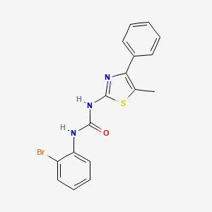 molecular formula C17H14BrN3OS B4665620 N-(2-bromophenyl)-N'-(5-methyl-4-phenyl-1,3-thiazol-2-yl)urea 