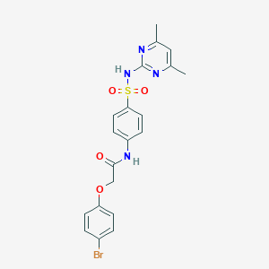molecular formula C20H19BrN4O4S B466564 2-(4-bromophenoxy)-N-{4-[(4,6-dimethylpyrimidin-2-yl)sulfamoyl]phenyl}acetamide CAS No. 445409-08-5