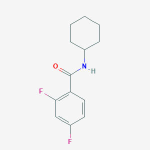 molecular formula C13H15F2NO B4665645 N-cyclohexyl-2,4-difluorobenzamide 