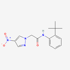 N-(2-tert-butylphenyl)-2-(4-nitro-1H-pyrazol-1-yl)acetamide