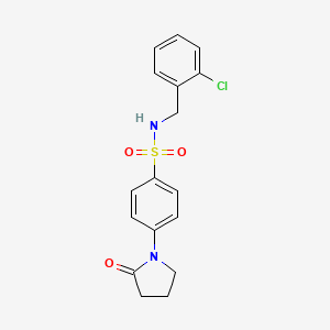 N-(2-chlorobenzyl)-4-(2-oxo-1-pyrrolidinyl)benzenesulfonamide