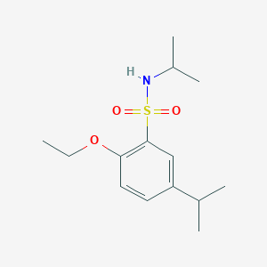 molecular formula C14H23NO3S B4665761 2-ethoxy-N,5-diisopropylbenzenesulfonamide 