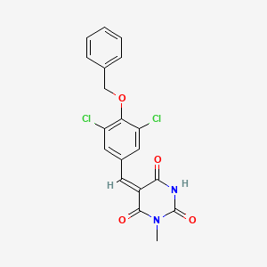 5-[4-(benzyloxy)-3,5-dichlorobenzylidene]-1-methyl-2,4,6(1H,3H,5H)-pyrimidinetrione