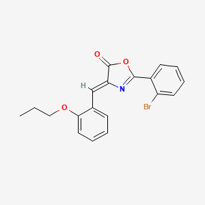 2-(2-bromophenyl)-4-(2-propoxybenzylidene)-1,3-oxazol-5(4H)-one