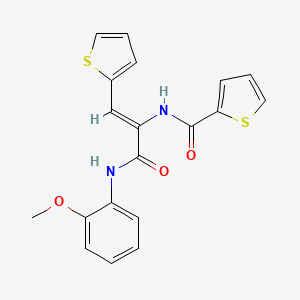 N-[1-{[(2-methoxyphenyl)amino]carbonyl}-2-(2-thienyl)vinyl]-2-thiophenecarboxamide