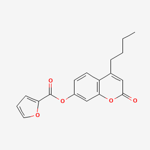 molecular formula C18H16O5 B4666076 4-butyl-2-oxo-2H-chromen-7-yl 2-furoate 