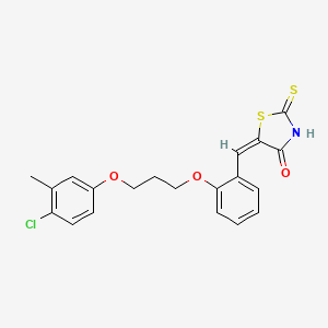 5-{2-[3-(4-chloro-3-methylphenoxy)propoxy]benzylidene}-2-thioxo-1,3-thiazolidin-4-one