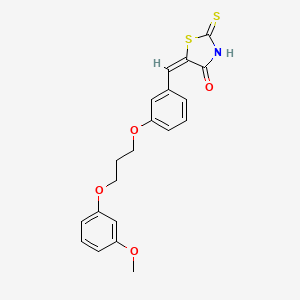 5-{3-[3-(3-methoxyphenoxy)propoxy]benzylidene}-2-thioxo-1,3-thiazolidin-4-one