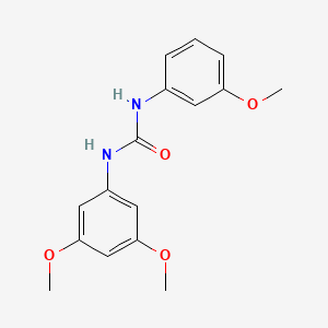 molecular formula C16H18N2O4 B4666131 N-(3,5-dimethoxyphenyl)-N'-(3-methoxyphenyl)urea 