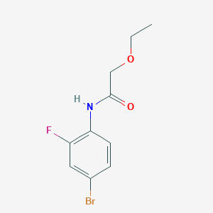 molecular formula C10H11BrFNO2 B4666159 N-(4-bromo-2-fluorophenyl)-2-ethoxyacetamide 