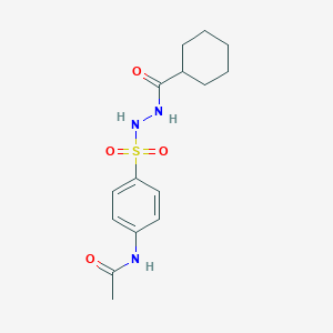 N-(4-{[2-(cyclohexylcarbonyl)hydrazino]sulfonyl}phenyl)acetamide