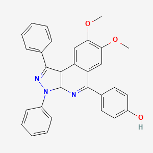 4-(7,8-dimethoxy-1,3-diphenyl-3H-pyrazolo[3,4-c]isoquinolin-5-yl)phenol