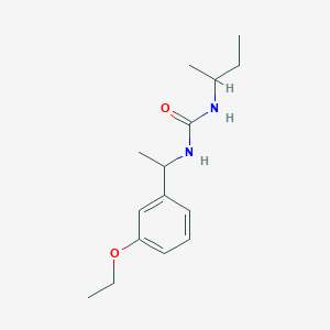 molecular formula C15H24N2O2 B4666169 N-(sec-butyl)-N'-[1-(3-ethoxyphenyl)ethyl]urea 