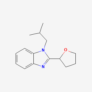 molecular formula C15H20N2O B4666177 1-isobutyl-2-(tetrahydro-2-furanyl)-1H-benzimidazole 