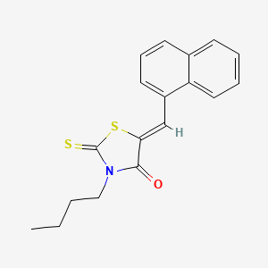 3-butyl-5-(1-naphthylmethylene)-2-thioxo-1,3-thiazolidin-4-one