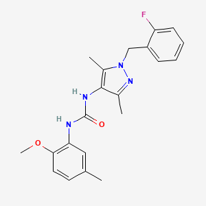 N-[1-(2-fluorobenzyl)-3,5-dimethyl-1H-pyrazol-4-yl]-N'-(2-methoxy-5-methylphenyl)urea