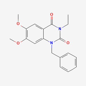 1-benzyl-3-ethyl-6,7-dimethoxy-2,4(1H,3H)-quinazolinedione