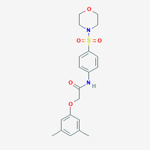 molecular formula C20H24N2O5S B466623 2-(3,5-dimethylphenoxy)-N-[4-(4-morpholinylsulfonyl)phenyl]acetamide CAS No. 651017-68-4