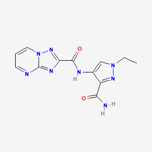 N-[3-(aminocarbonyl)-1-ethyl-1H-pyrazol-4-yl][1,2,4]triazolo[1,5-a]pyrimidine-2-carboxamide