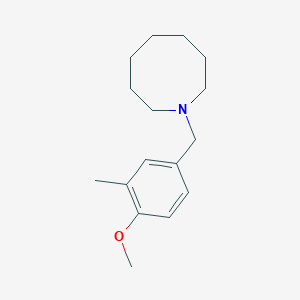 molecular formula C16H25NO B4666235 1-(4-methoxy-3-methylbenzyl)azocane 