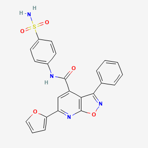 N-[4-(aminosulfonyl)phenyl]-6-(2-furyl)-3-phenylisoxazolo[5,4-b]pyridine-4-carboxamide