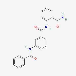 molecular formula C21H17N3O3 B4666294 2-{[3-(benzoylamino)benzoyl]amino}benzamide 