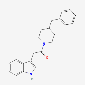 3-[2-(4-benzyl-1-piperidinyl)-2-oxoethyl]-1H-indole